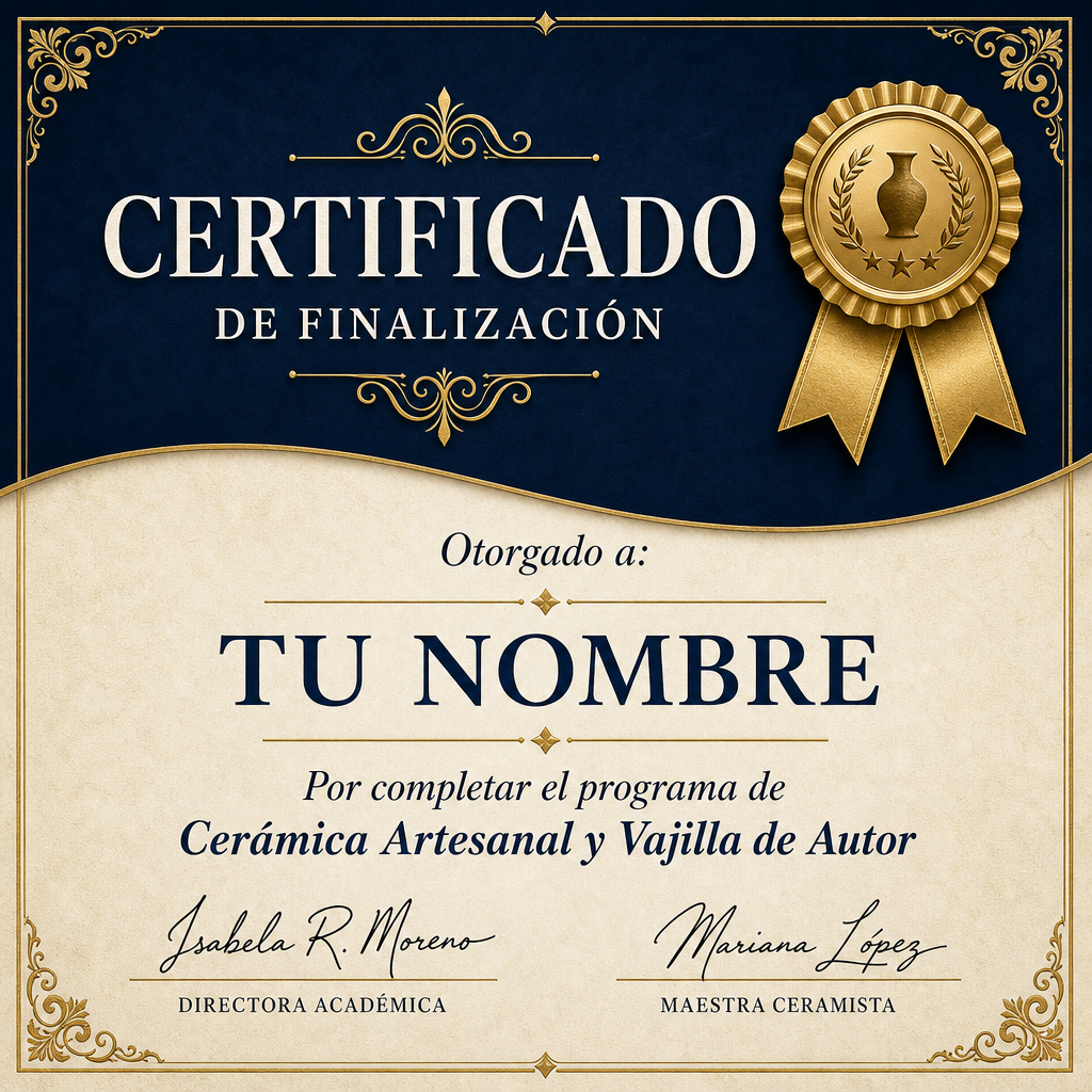🎓 REGALO EXTRA: Certificado de Finalización Premium